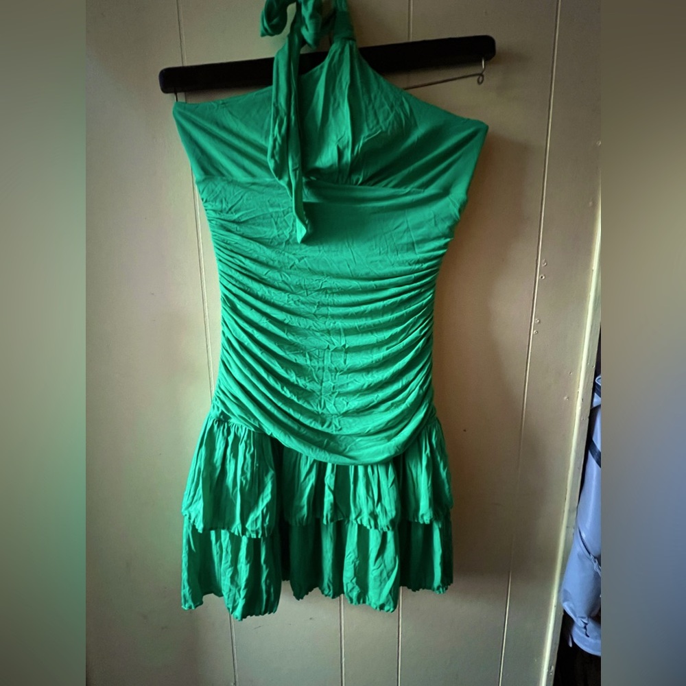 BCBG MAXAZRIA XS Green Mini Dress